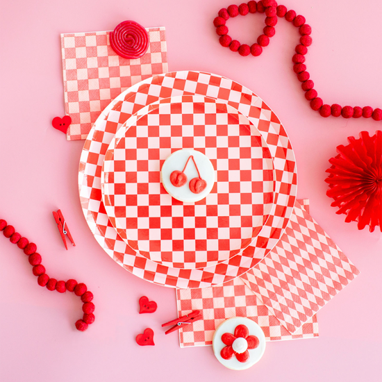 Cherry Crush Check It! Dessert Plates - 8 ct.