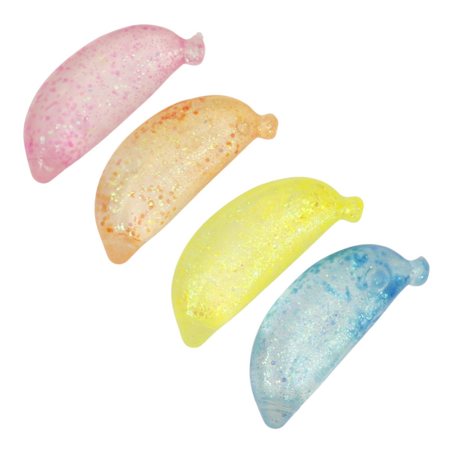 Glitter Banana Squishy Toy