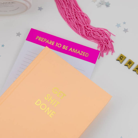 Prepare to Be Amazed - Lined Notepad - Bright Purple Magenta