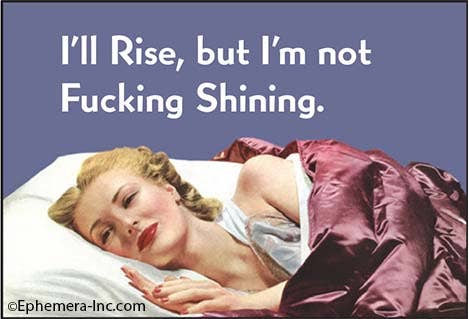 MAGNET: I'll Rise, But I'm not fucking shinning