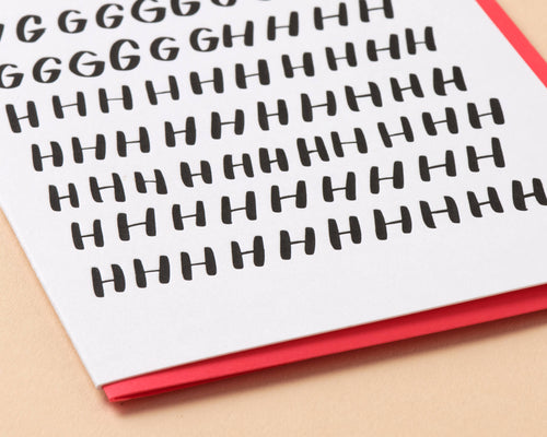 UGHHHHHH Sympathy Letterpress Card
