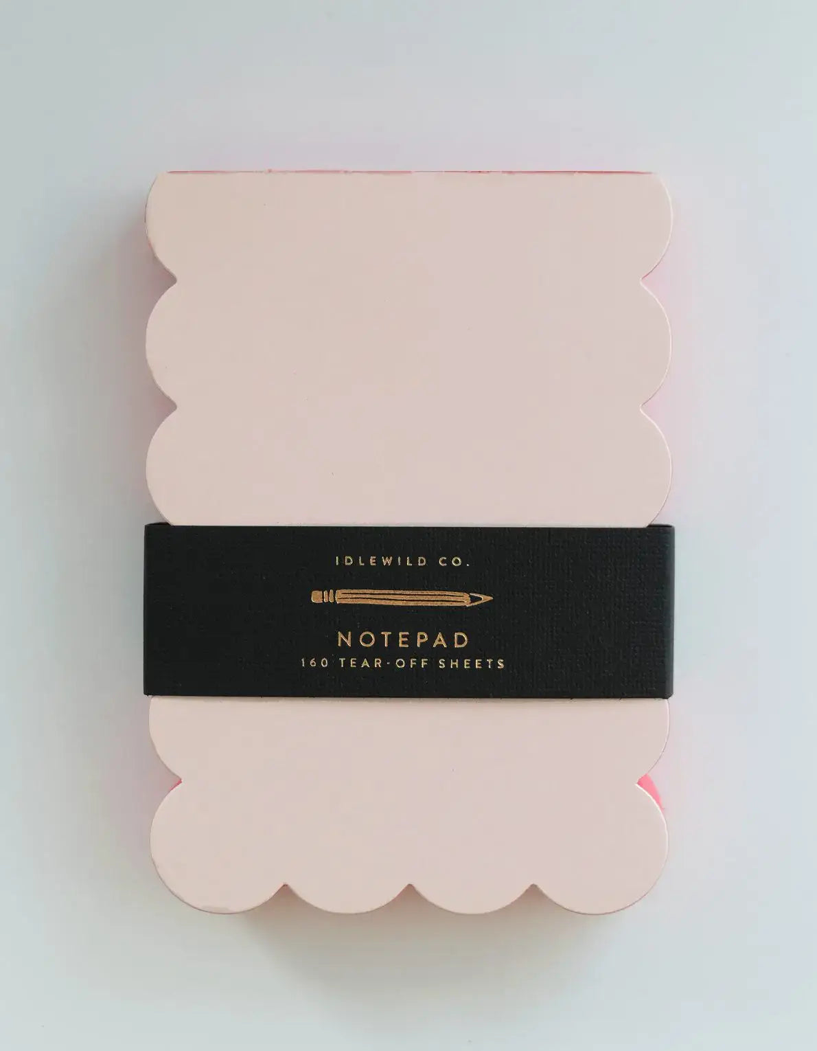 Scalloped Notepad - Peach + Persimmon Edge