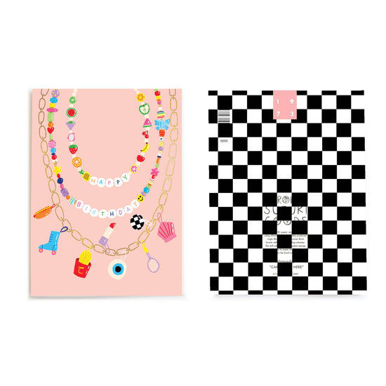 FESTIVAL BEADS Birthday Card