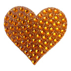 StickerBeans Orange Heart 2" Sticker