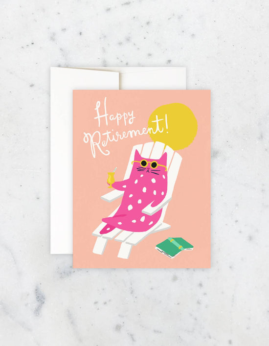 Kitty Retirement Greeting Card