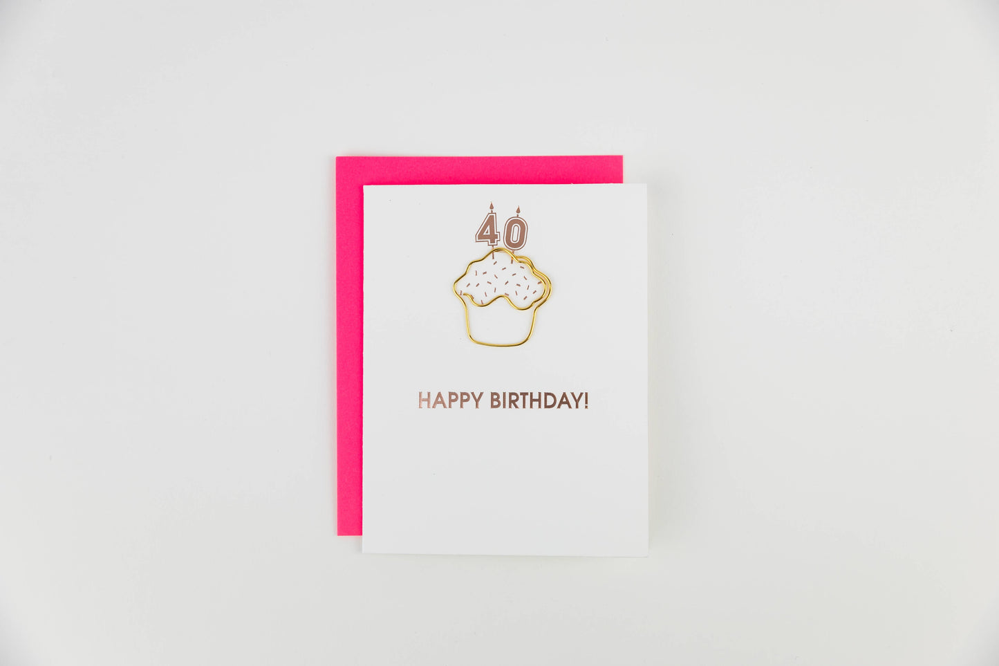 Happy Birthday 40 Milestone Paperclip Card