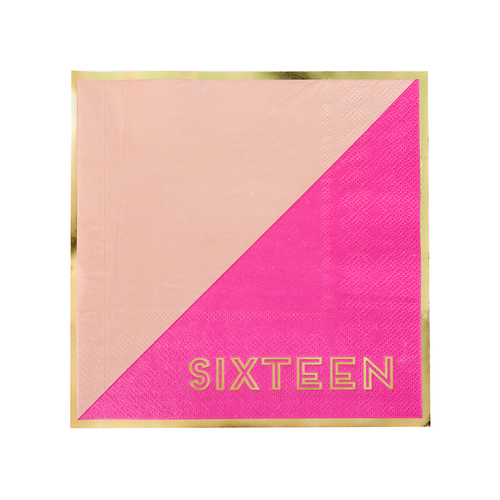 Milestone Sweet 16 Large Napkins