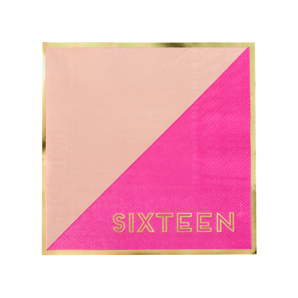 Milestone Sweet 16 Large Napkins