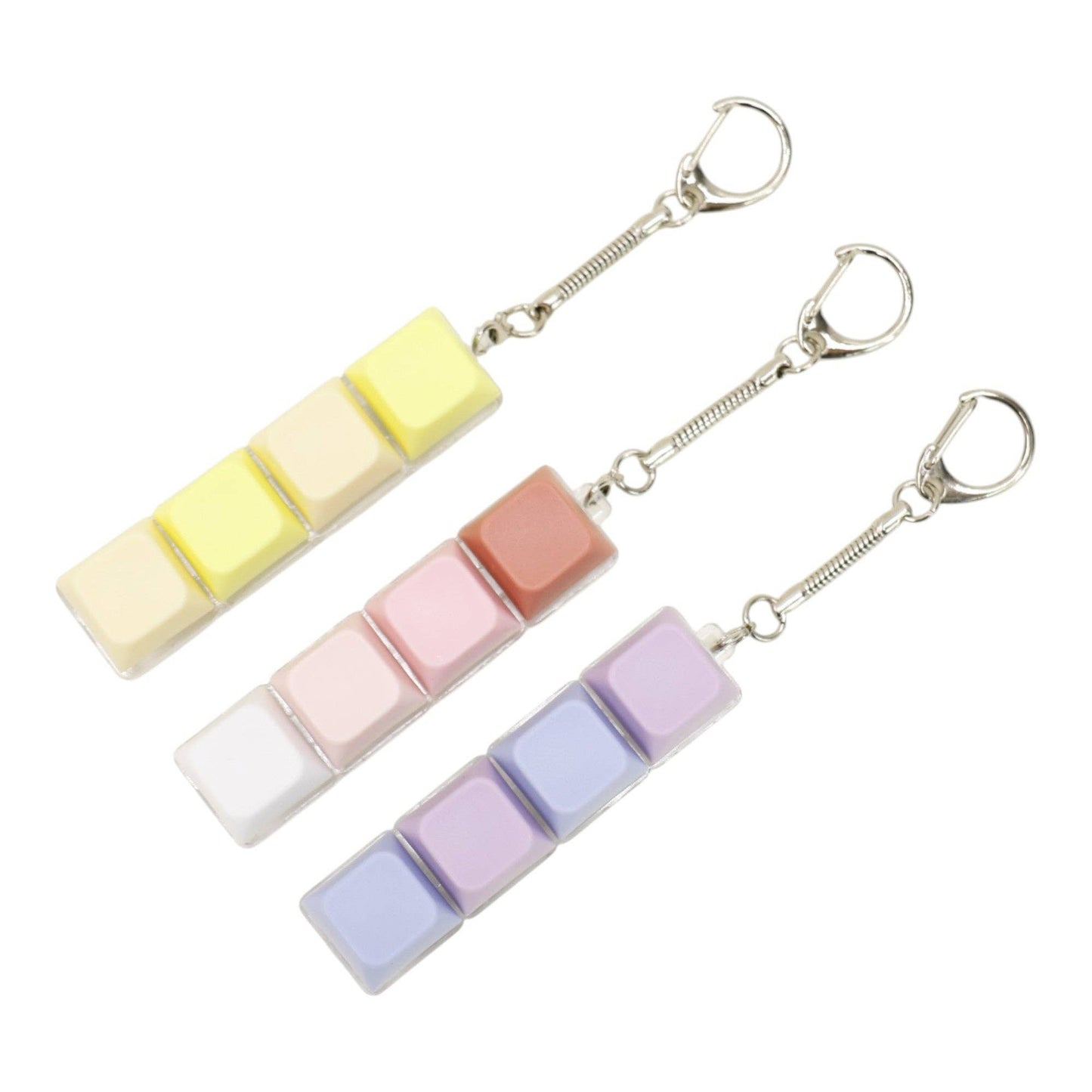 Pastel Keycap Fidget Keychain - Assorted Colors