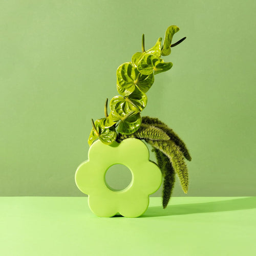 Daisy Vase - Green