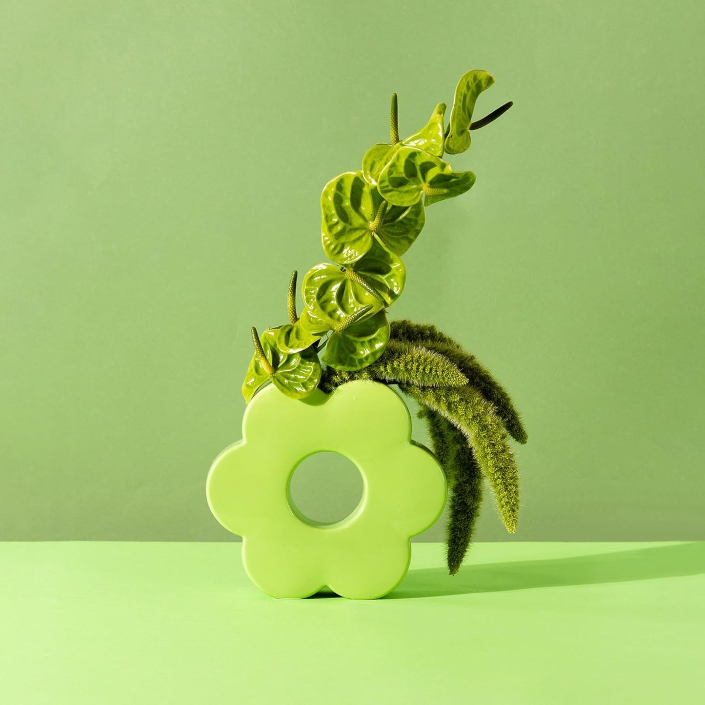 Daisy Vase - Green