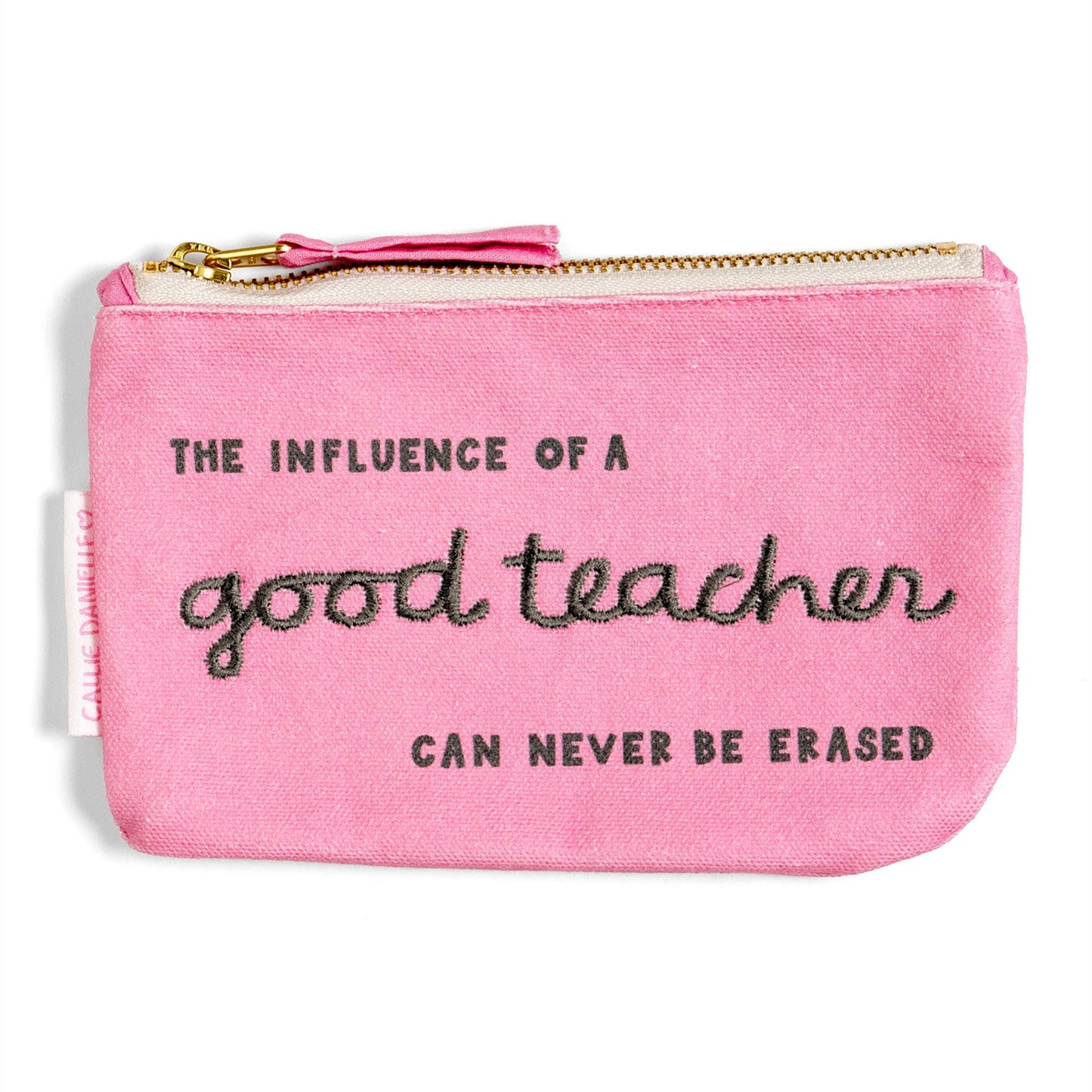 Good Teacher Eraser Canvas Pouch