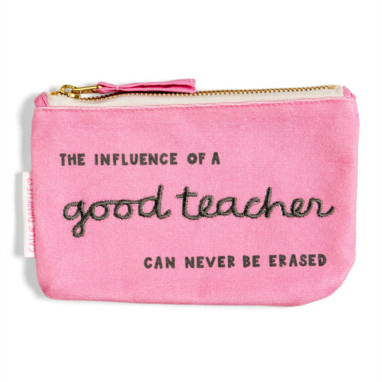 Good Teacher Eraser Canvas Pouch