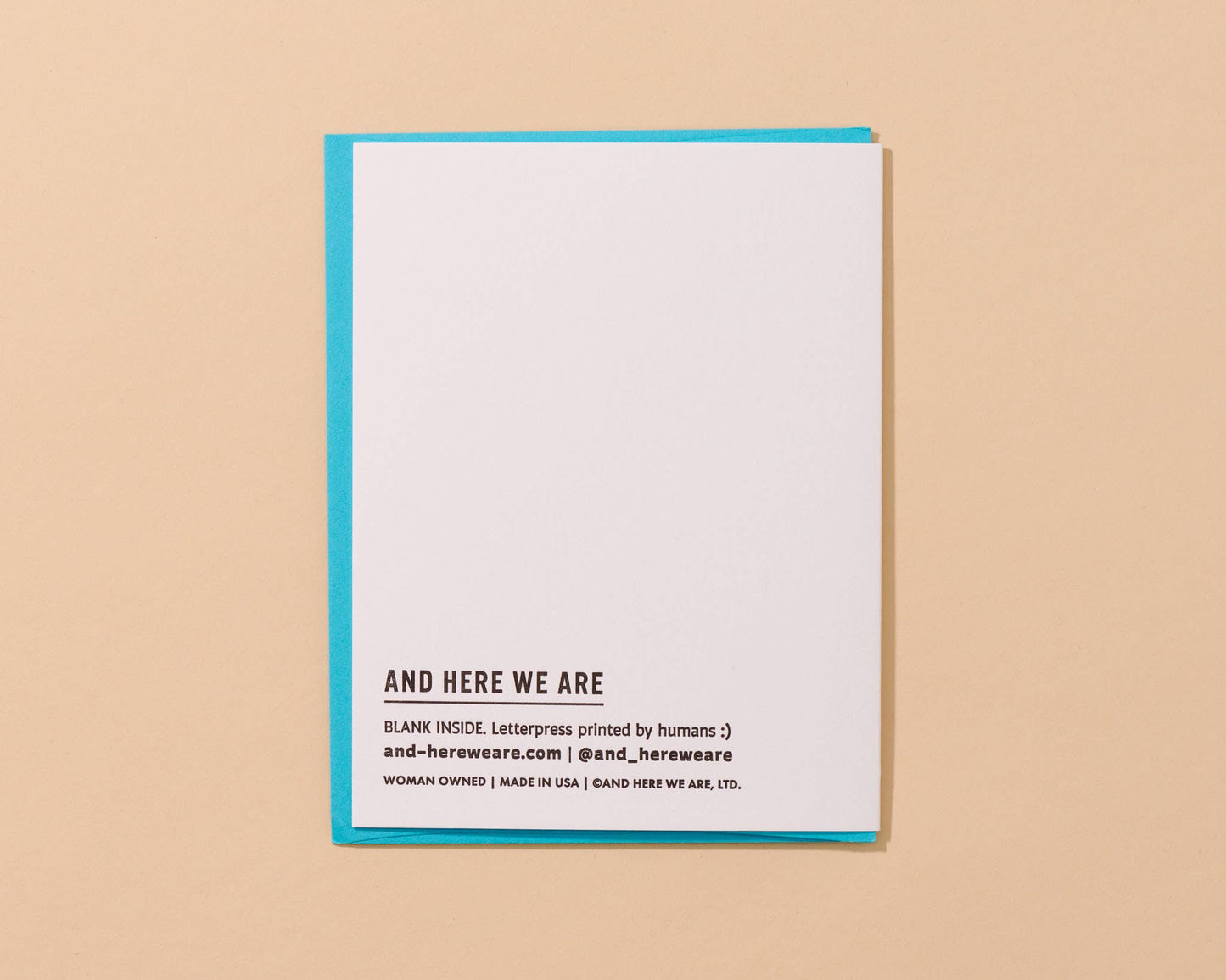 Sending Hugs Letterpress Card