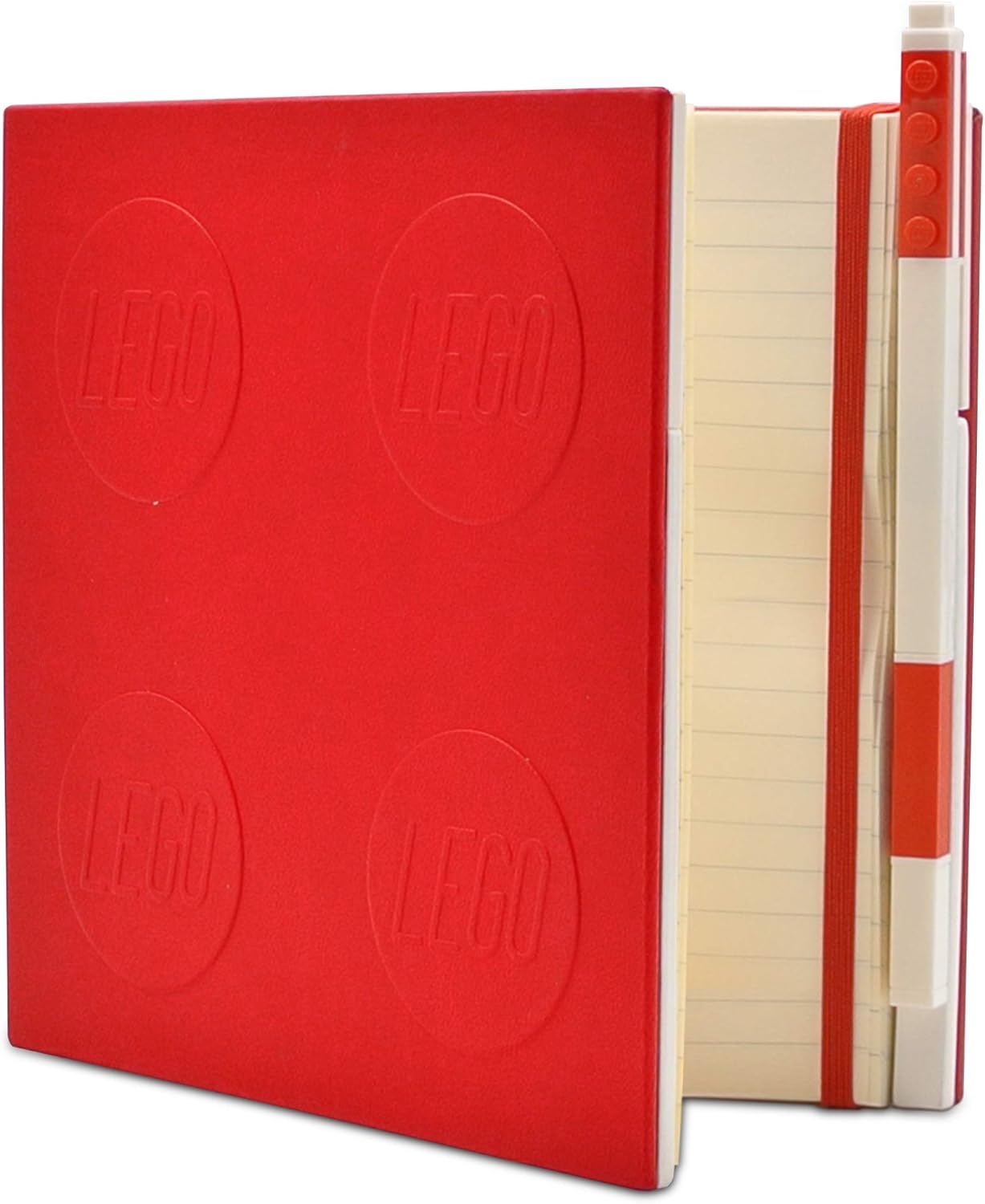 LEGO® Iconic Locking Notebook with Gel Pen - Red [52439]