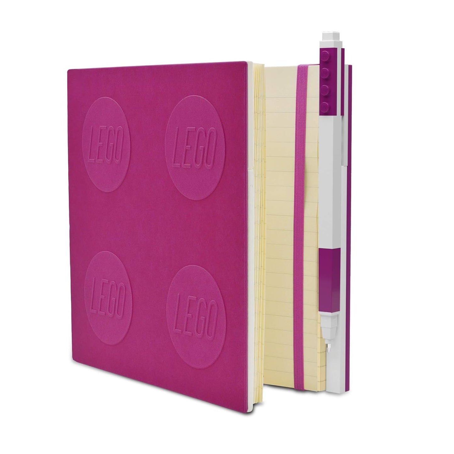 LEGO® Iconic Locking Notebook with Gel Pen - Violet [52438]