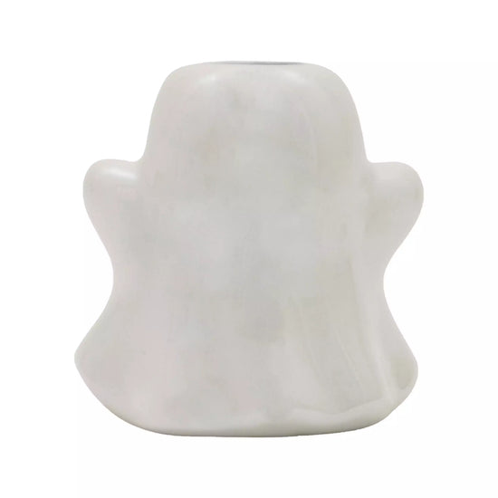 Iridescent Ceramic Ghost Bud Vase