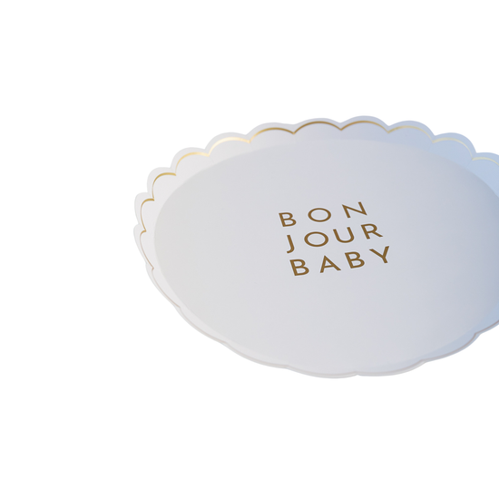 BONJOUR BABY White Small Plates