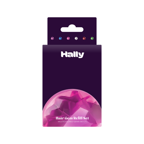 Hally Gem Pen Multi-Colored Refill (90 Count): Glittery