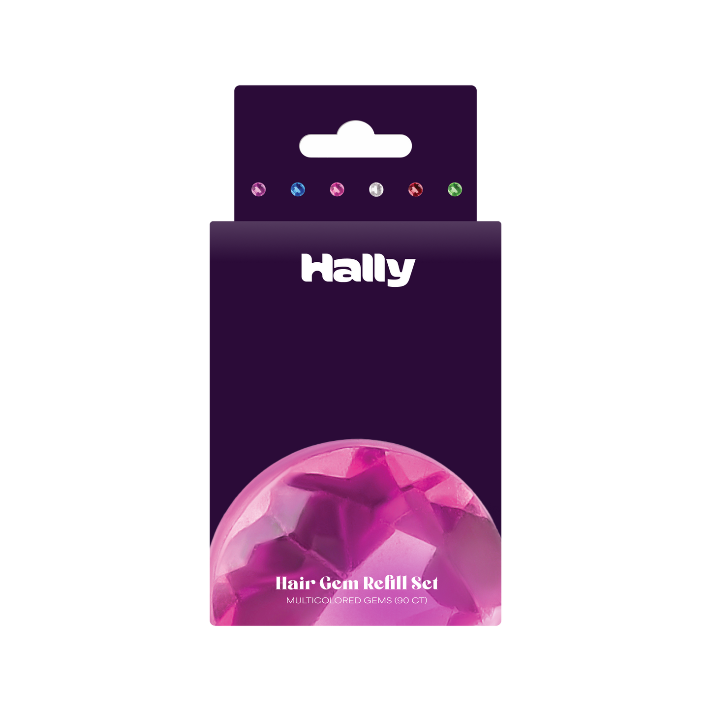 Hally Gem Pen Multi-Colored Refill (90 Count): Glittery