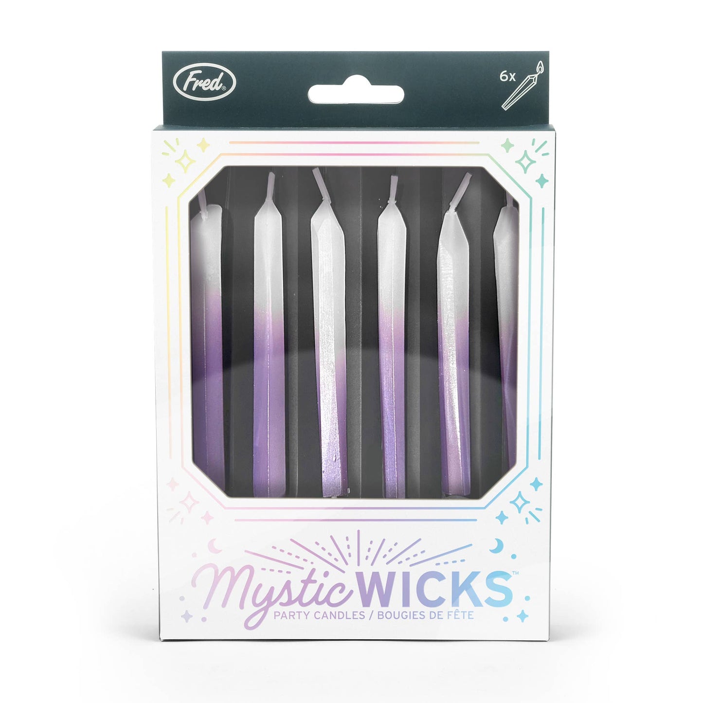 Mystic Wicks - Crystal Birthday Candles - Set of 6