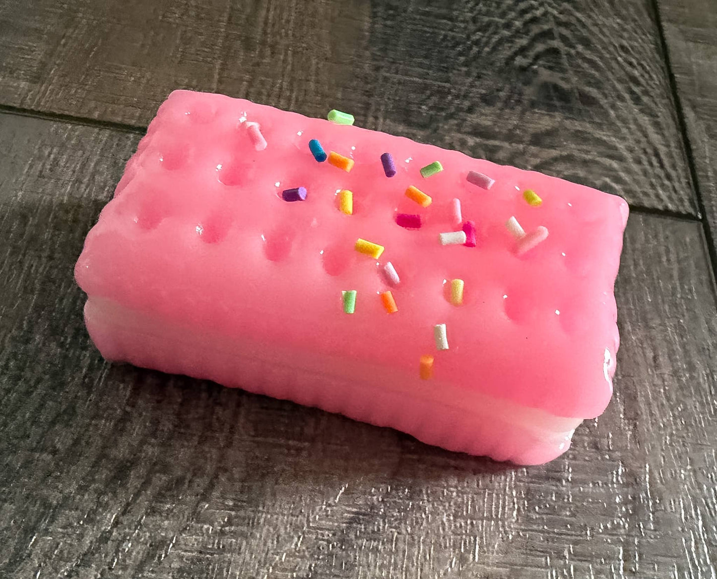 Pink Sandwich Cookie Squish Toy