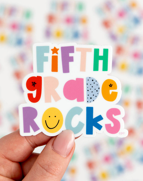 Fifth Grade Rocks Sticker