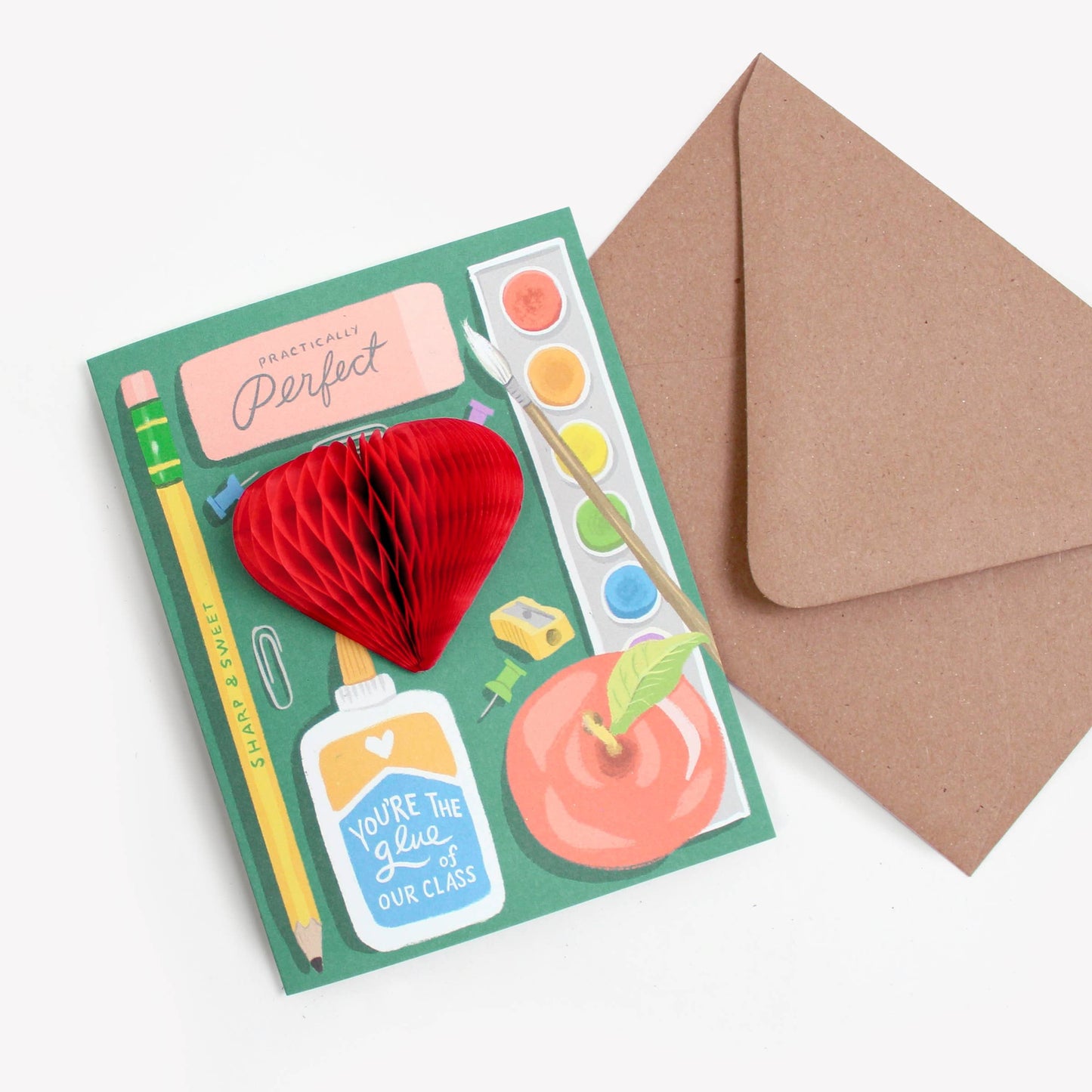 Pop-up Teacher Supplies Card