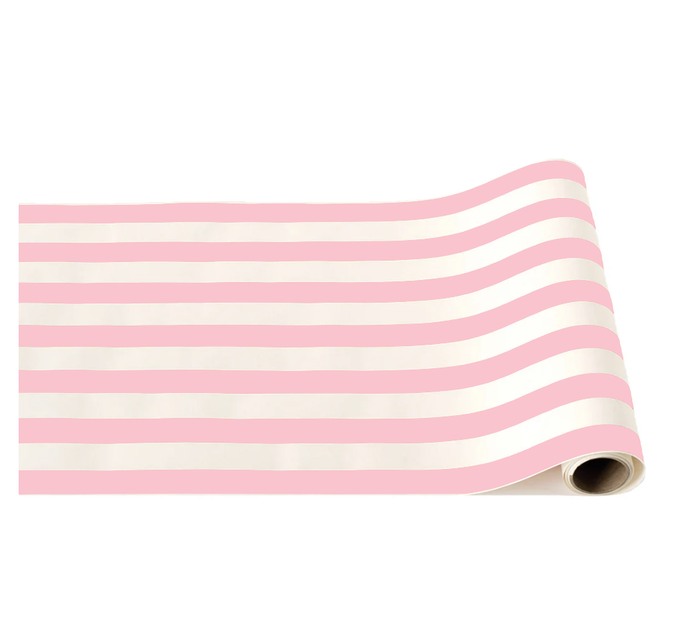Petal Pink Signature Stripe Table Runner