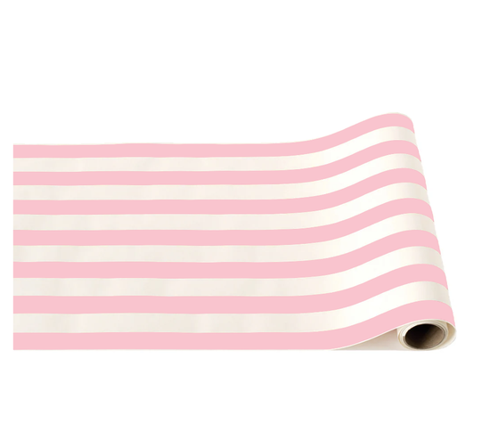 Petal Pink Signature Stripe Table Runner