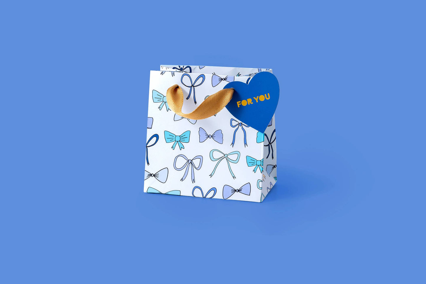 Blue Bows Gift Bags - 3 Sizes