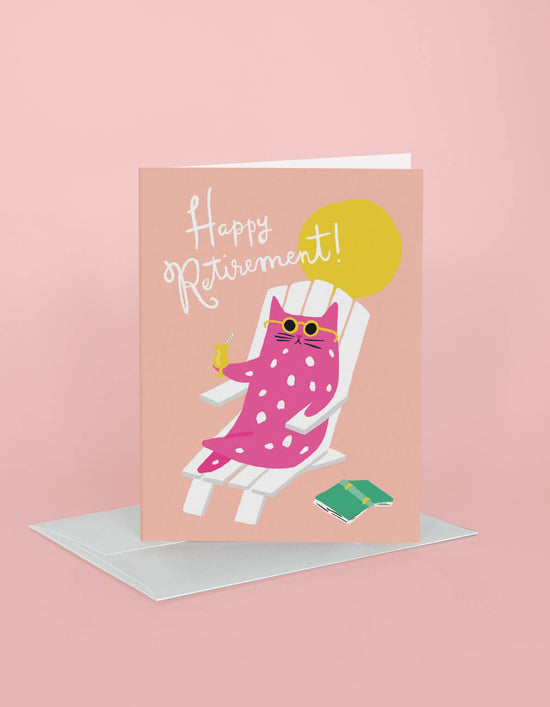 Kitty Retirement Greeting Card