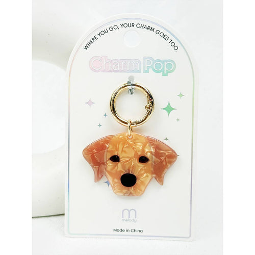 Cute Puppy Charm Key Charm