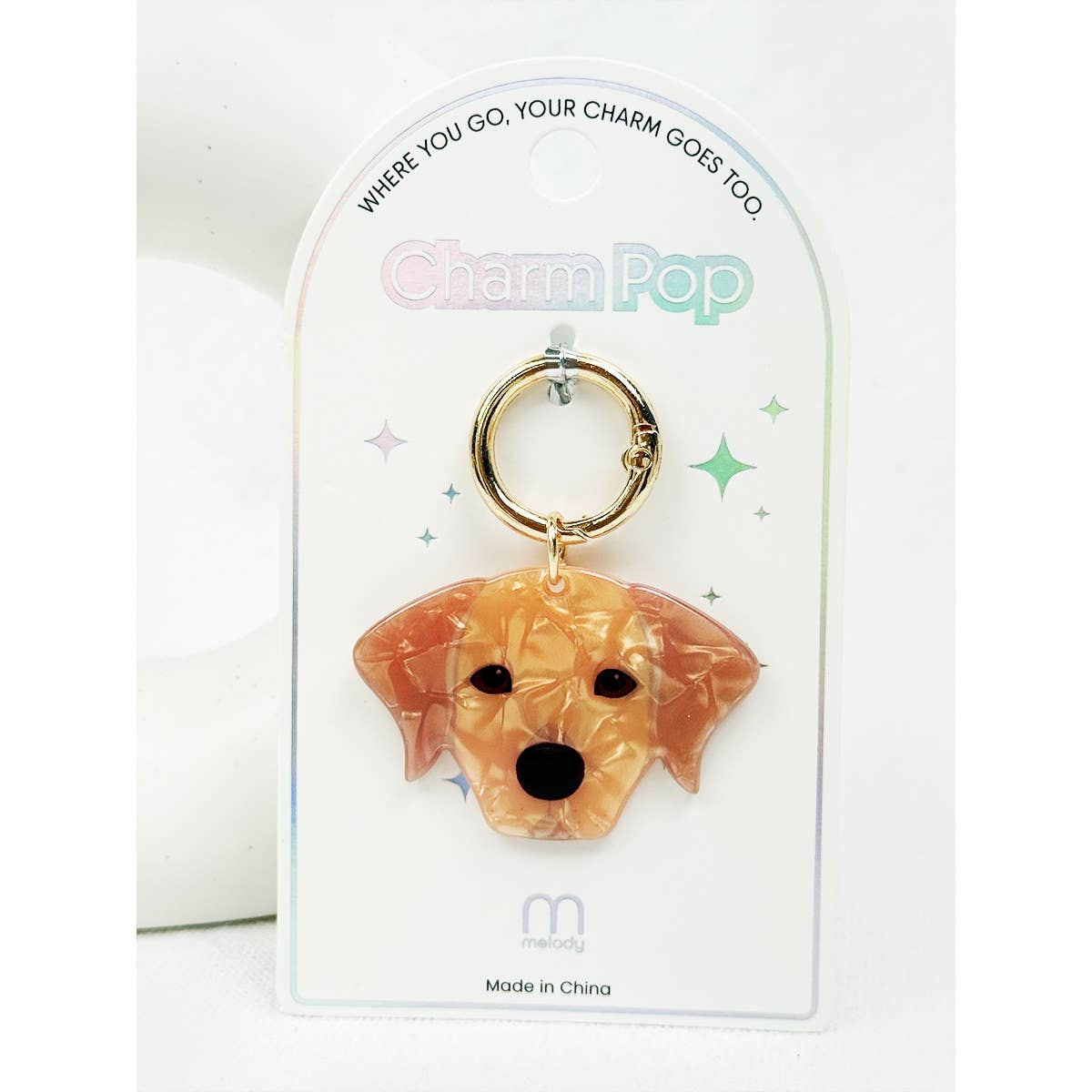 Cute Puppy Charm Key Charm
