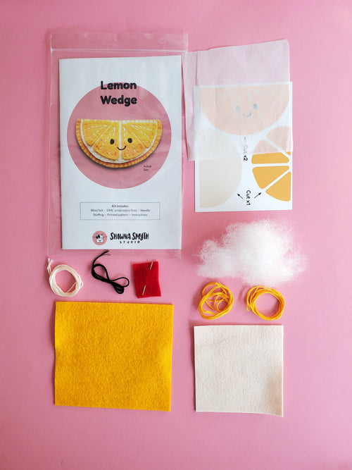 Lemon Wedge DIY Felt Kit