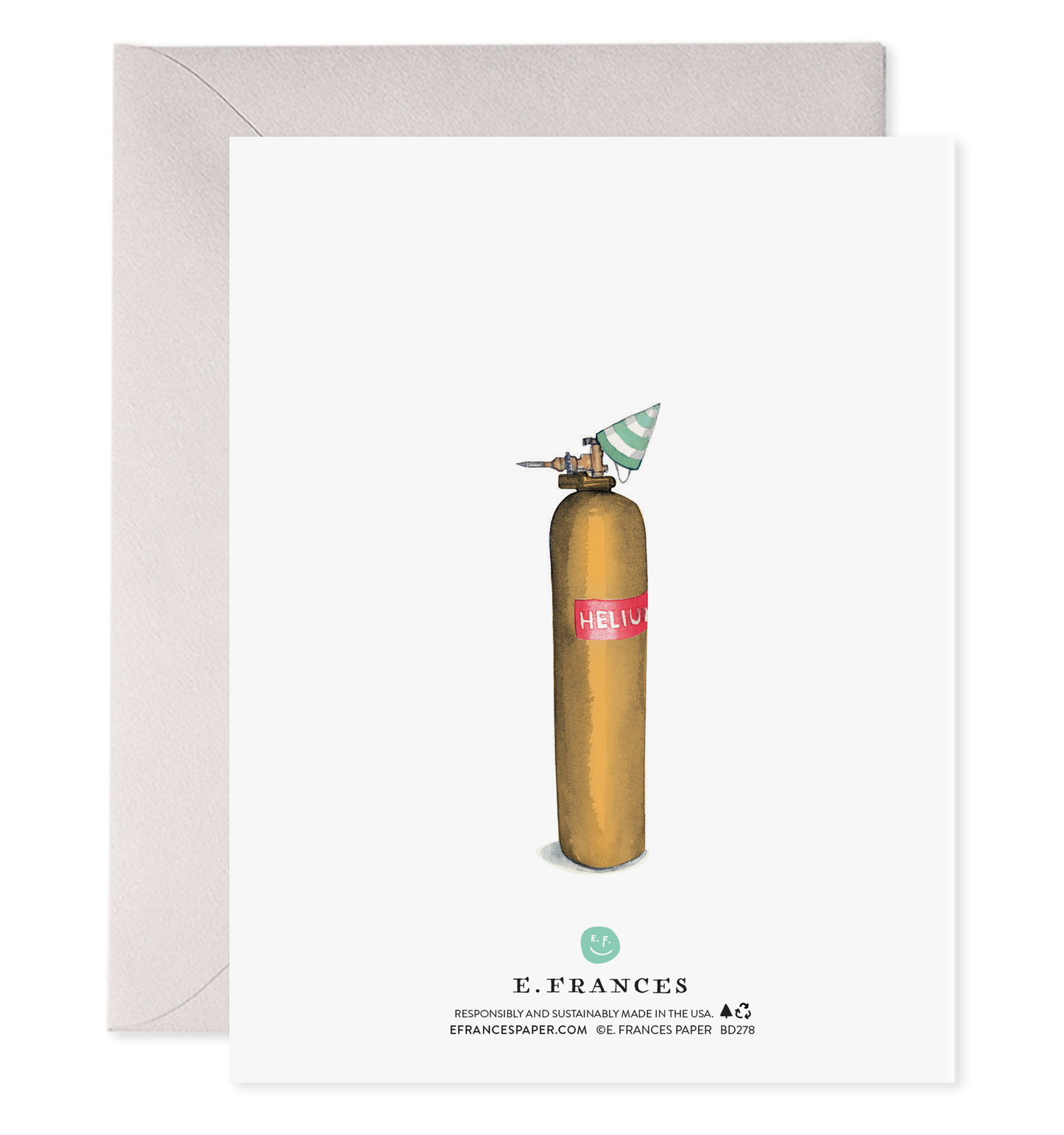 Helium 80 Birthday Card