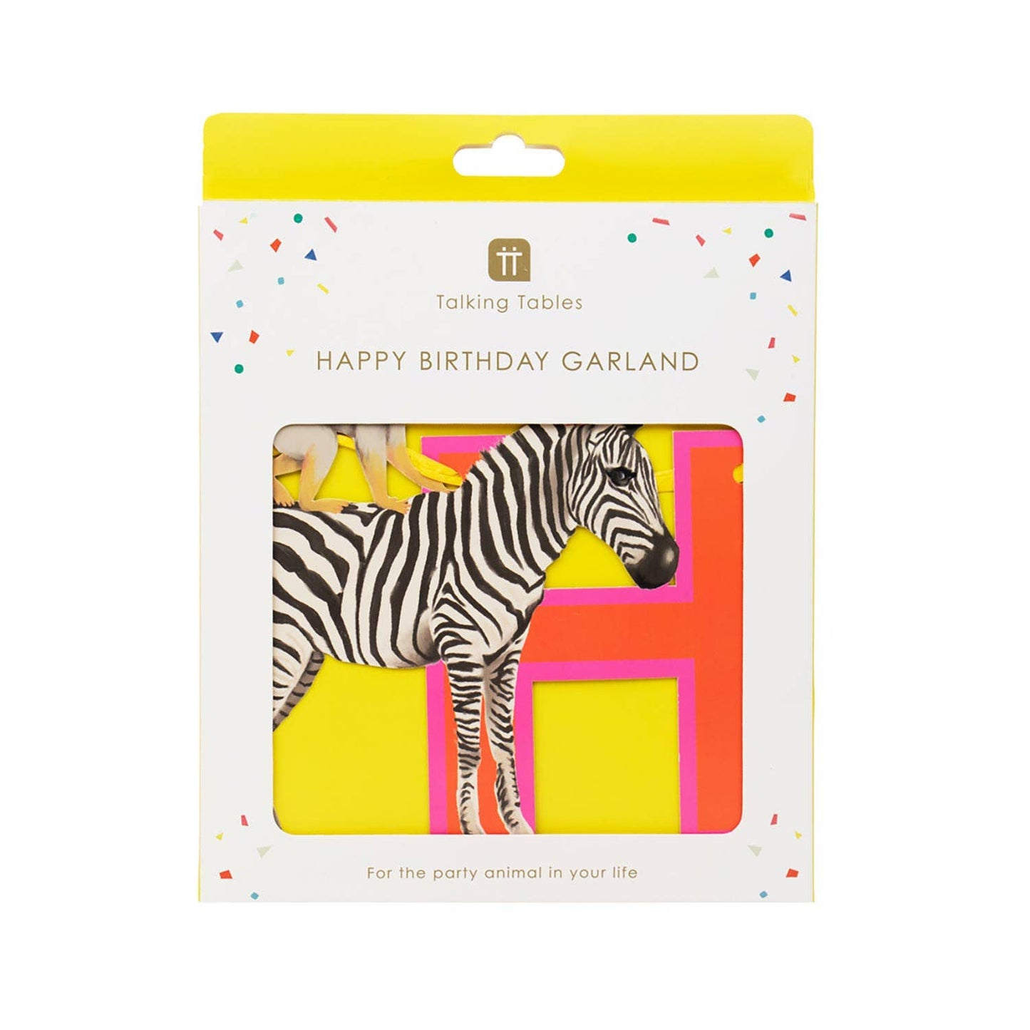 Safari Animal Happy Birthday Paper Garland