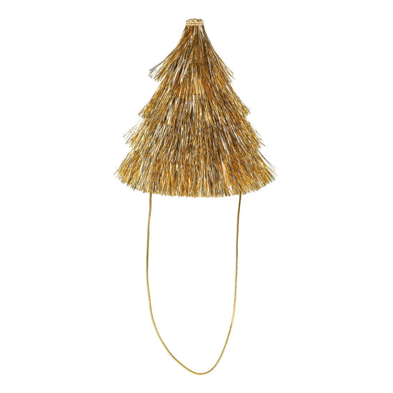 Golden Girl Mini Gold Fringe Party Hats Set