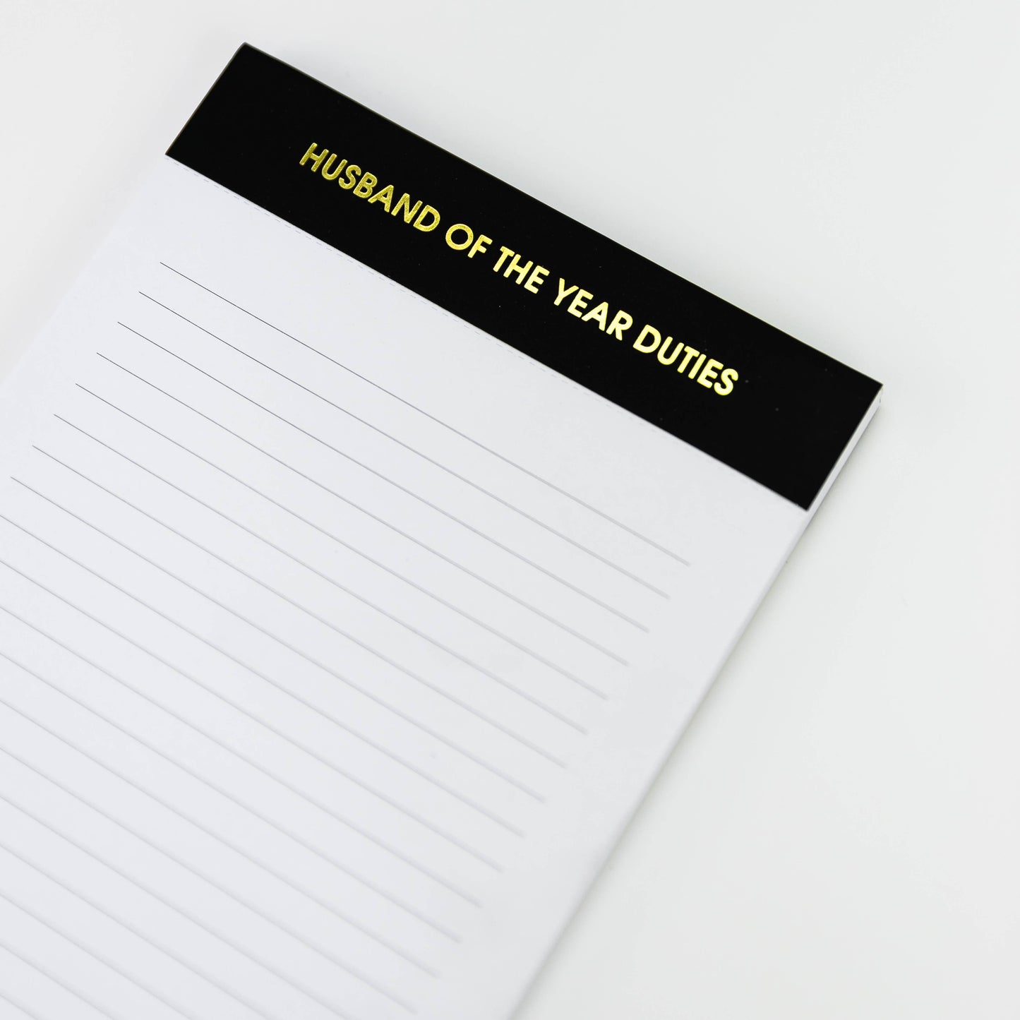 Husband of the Year Duties Notepad