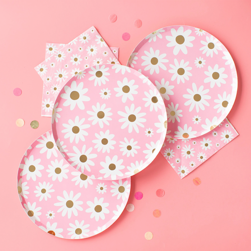 Peace & Love Daisy Dinner Plates - 8 ct.