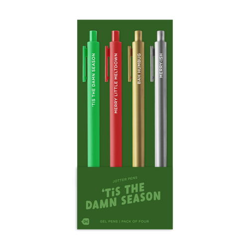 'Tis The Damn Season Jotter Pen 4 Pack