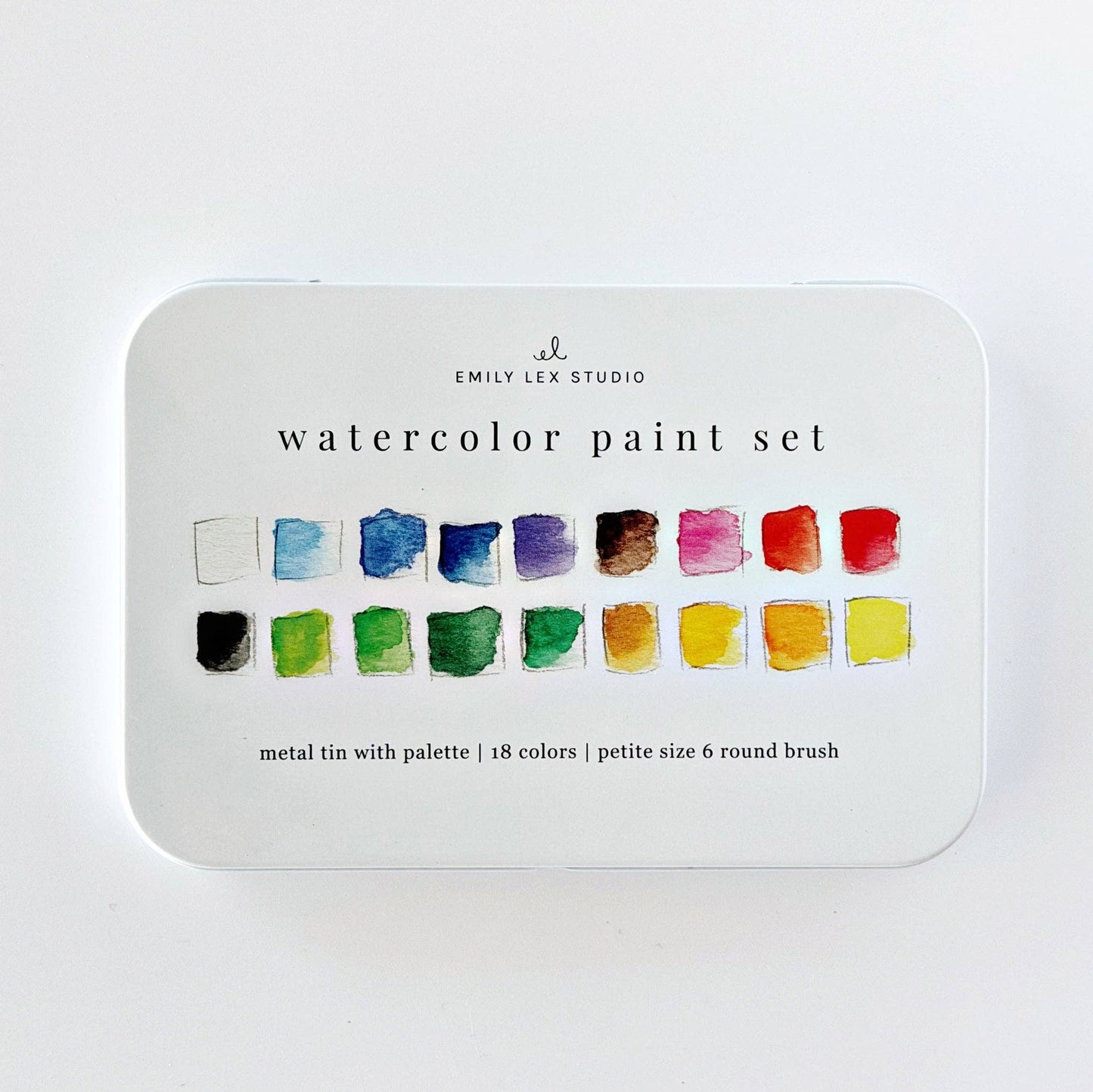 Watercolor Set - 18 Colors with Brush