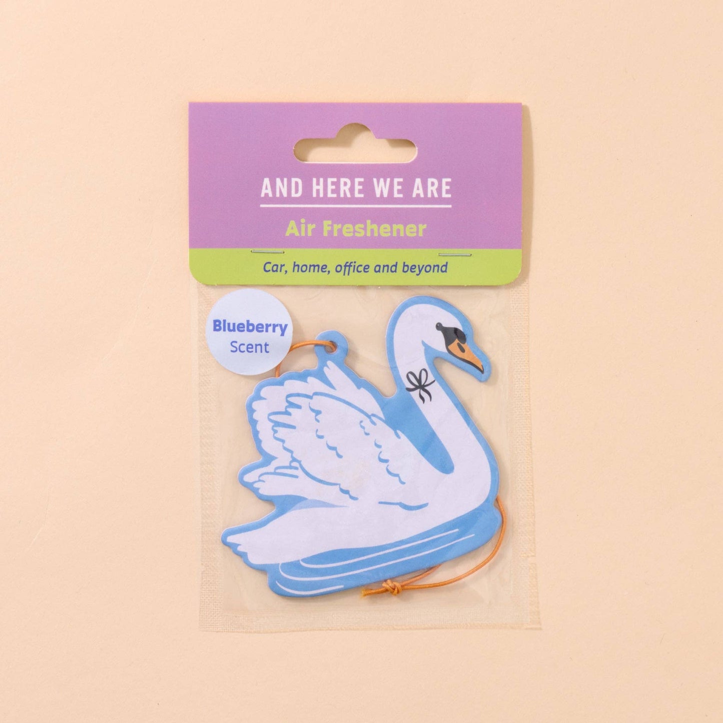 Swan Car Air Freshener - Blueberry Scent
