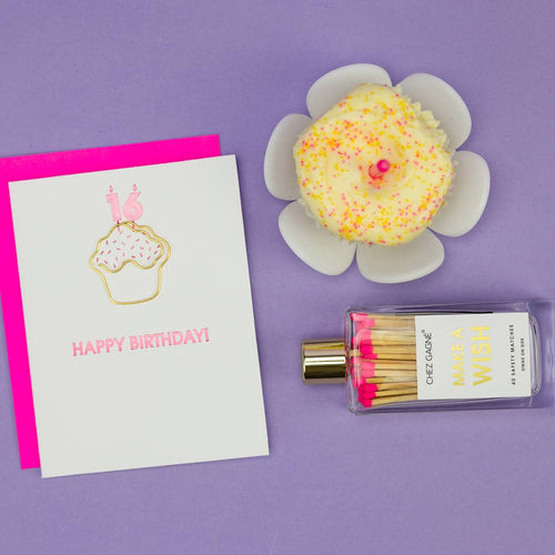 Happy Birthday 16 Milestone Paperclip Card