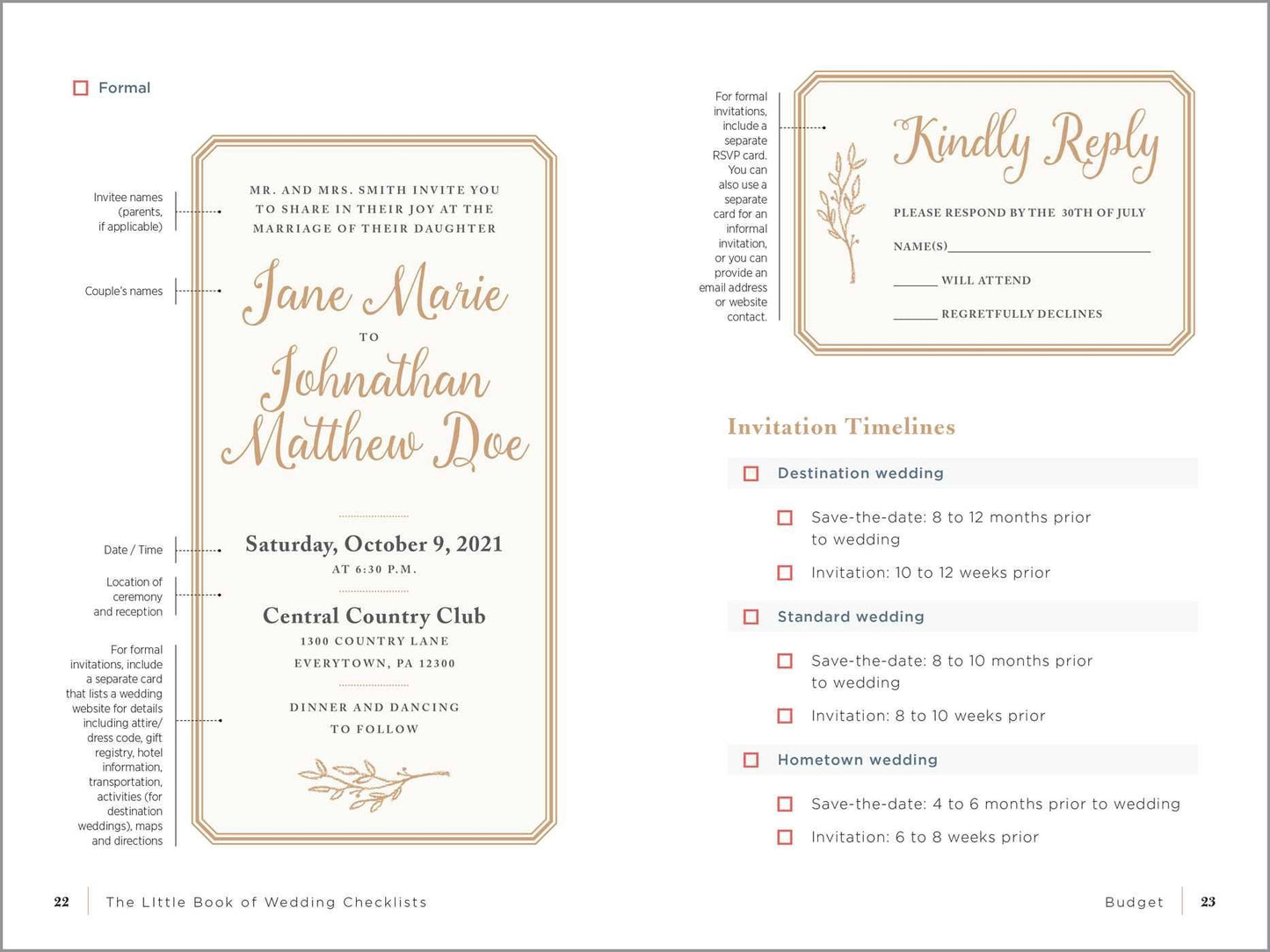 Little Book of Wedding Checklists