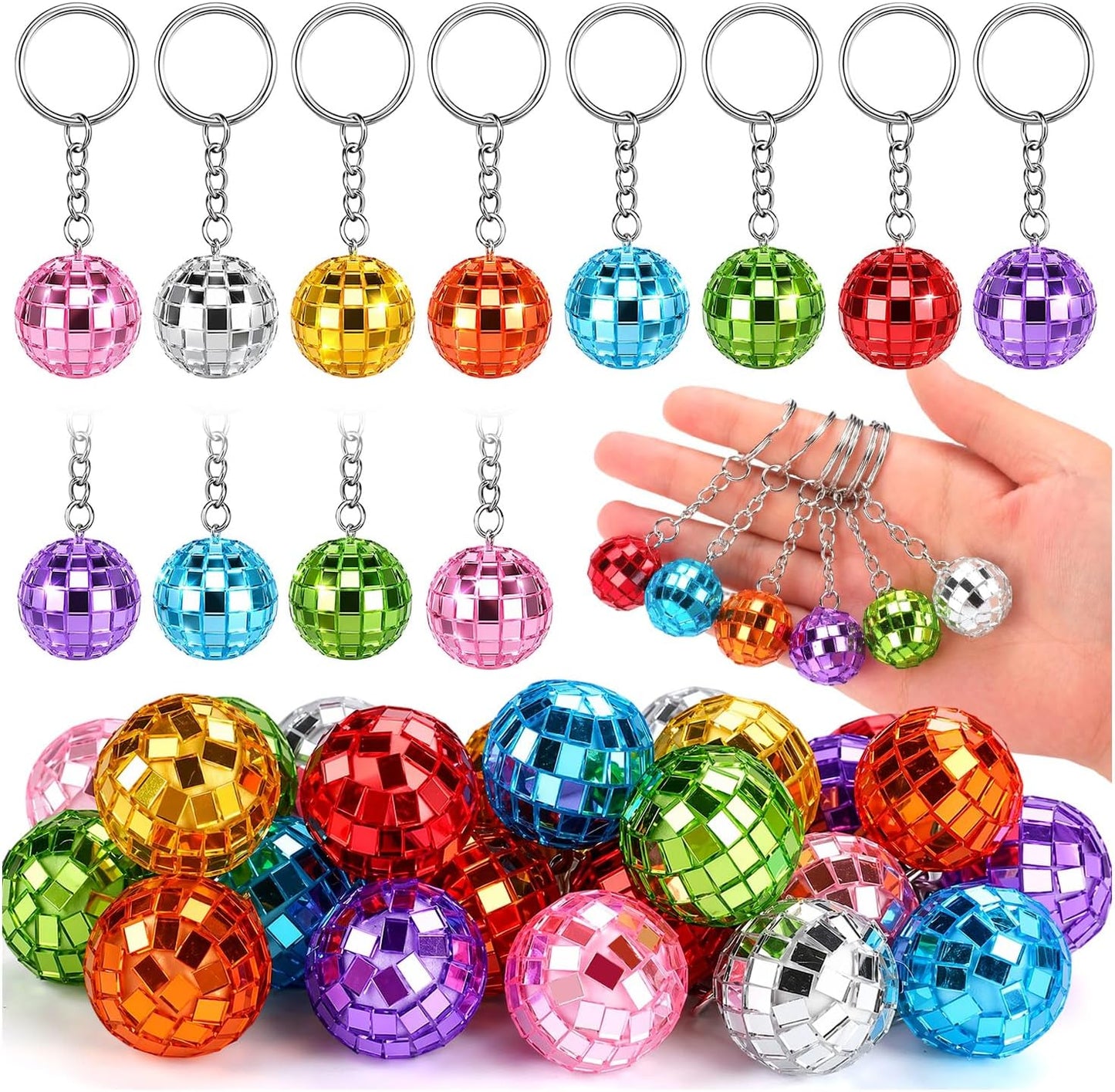 1" Disco Keychain
