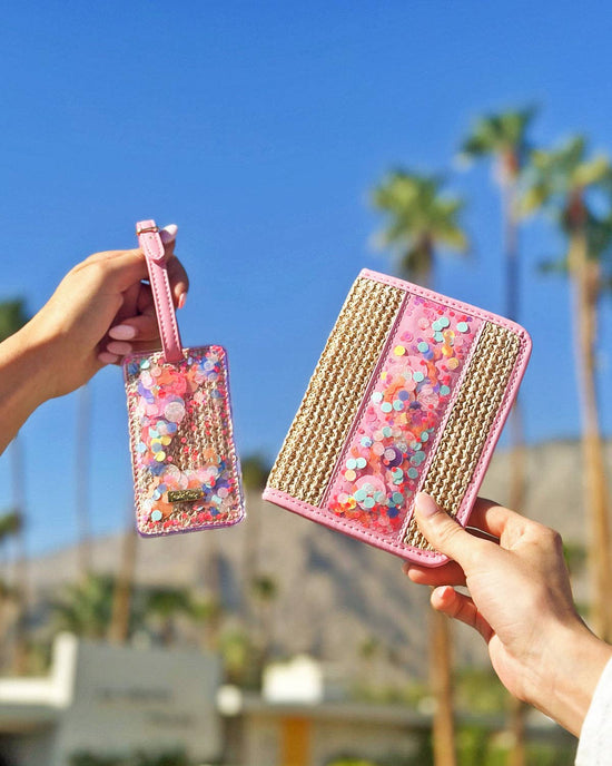 Woven Confetti Passport Holder