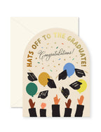 Hats Off Graduation Arch Card