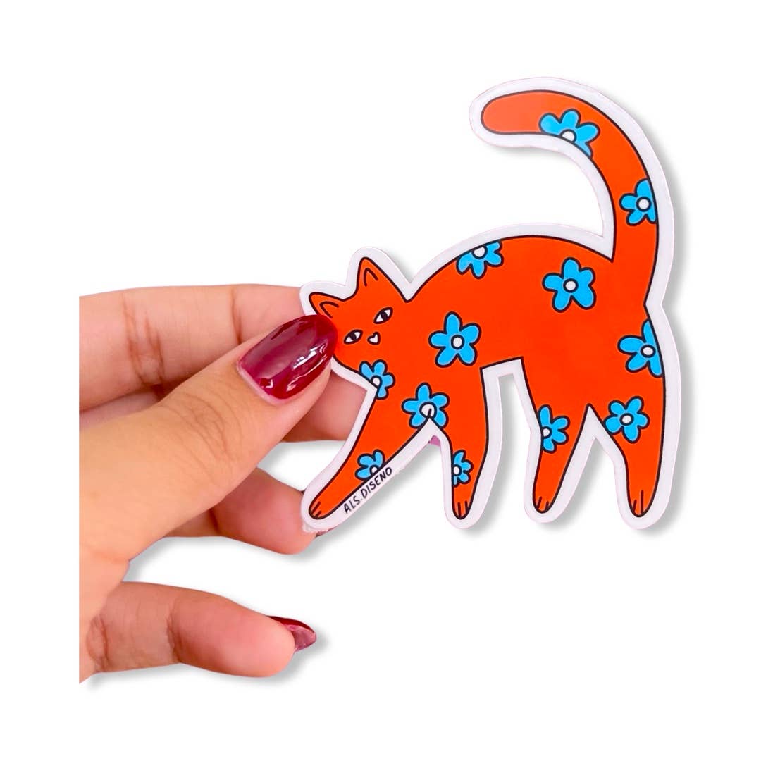 Orange Cat Sticker