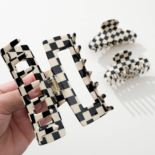 Checkmate Large Assorted Claw Clips - Black